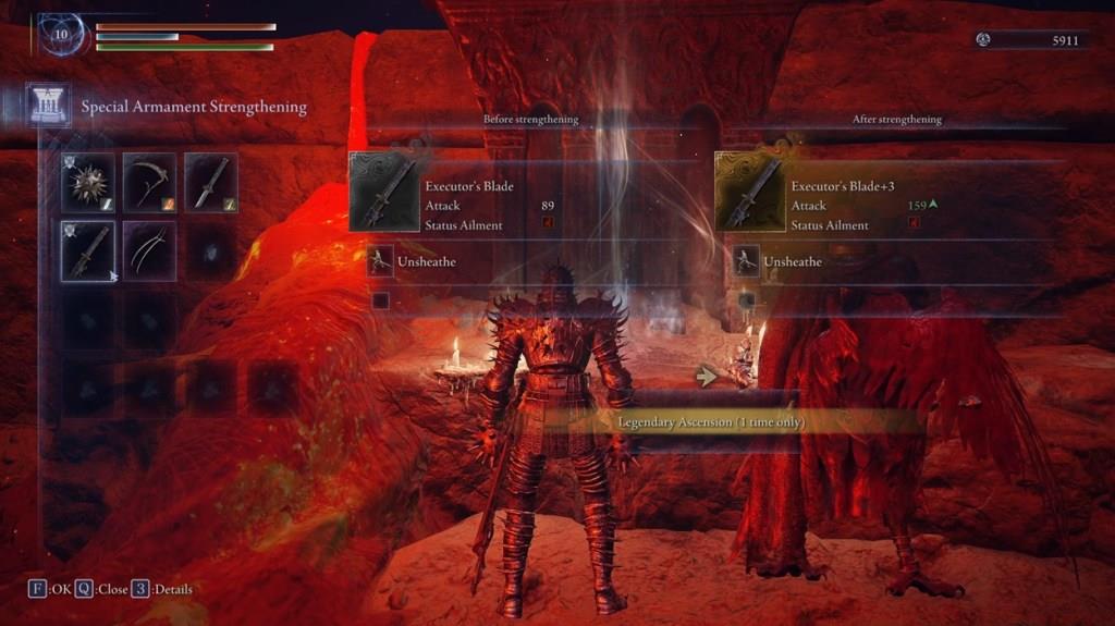 Upgrade weapon to legendary in Elden Ring Nightreign