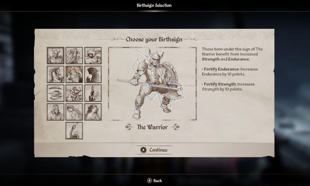 The Warrior Birthsign in Oblivion Remastered 