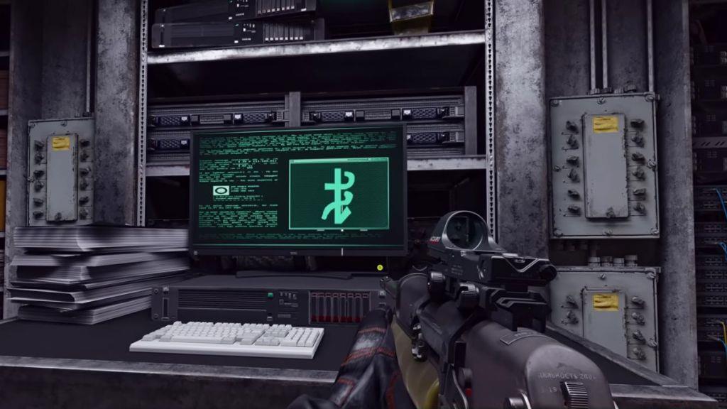 Computer screen flashing symbols in Warzone