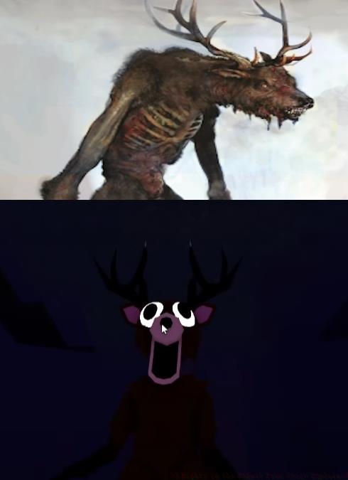 Wendigo and the Deer monster