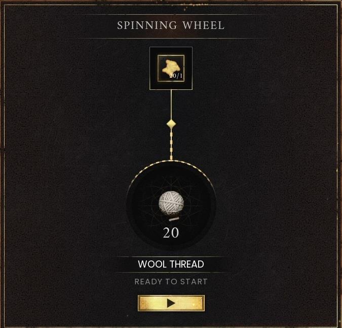 Wool Thread from Fleece in RuneScape DragonWilds