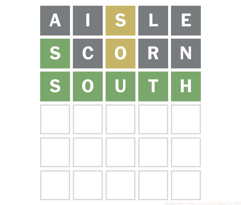 Wordle Answer August 11