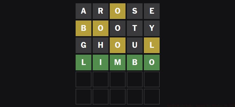 Wordle Answer for October 20