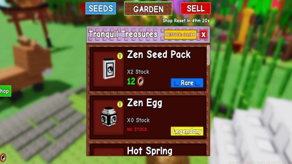 Zen Shop seed pack
