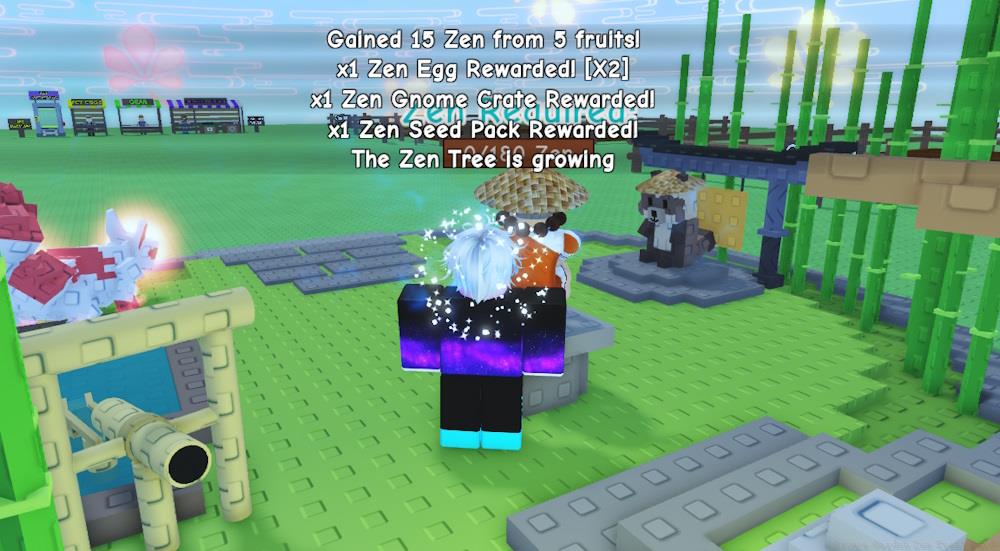 Zen Tree growth in Grow a Garden