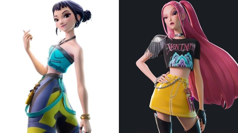 Zoey and Mira KPop Demon Hunters skin Fortnite