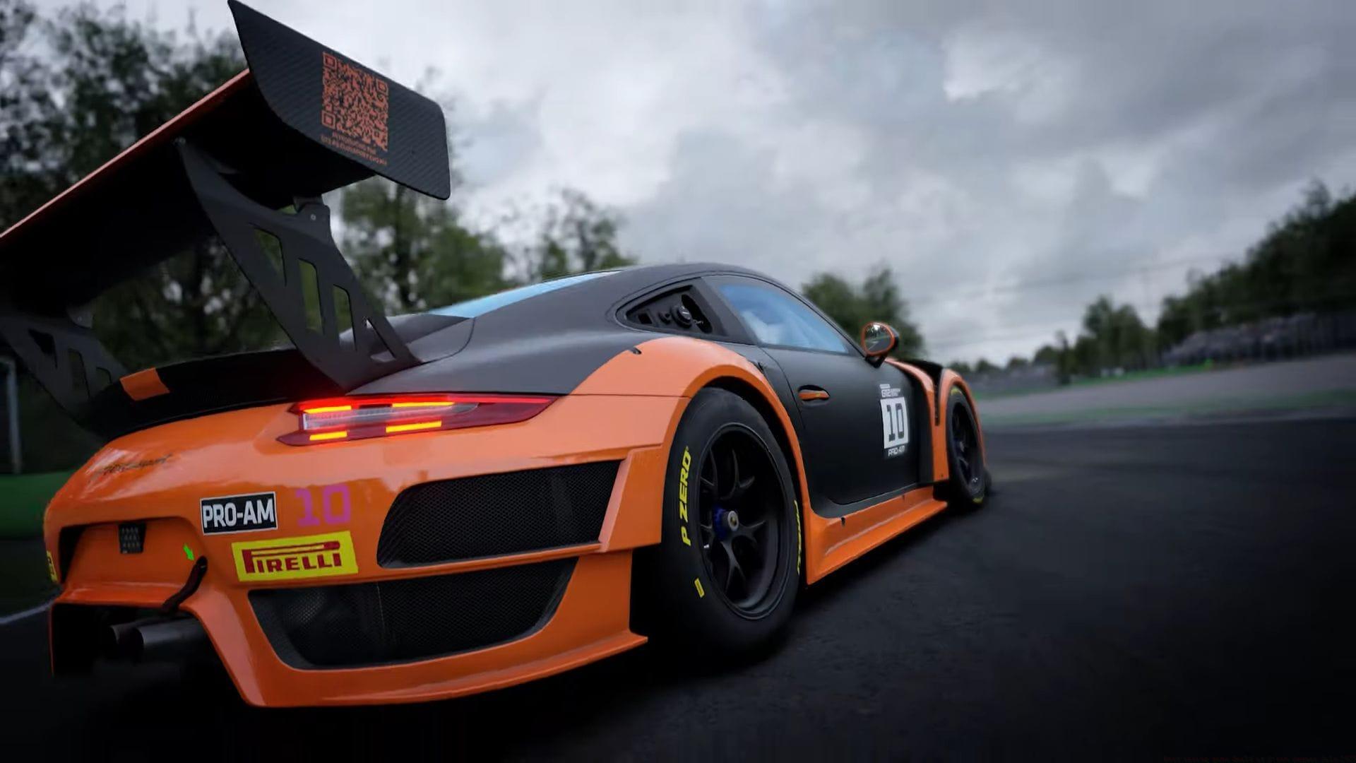 A still from Assetto Corsa Competizione Porsche GT2 Teaser, Best racing game deals at Steam Summer Sale 2025, Steam Summer Sale 2025,Summer Sale 2025, Best racing games, racing games on Steam, Assetto Corsa