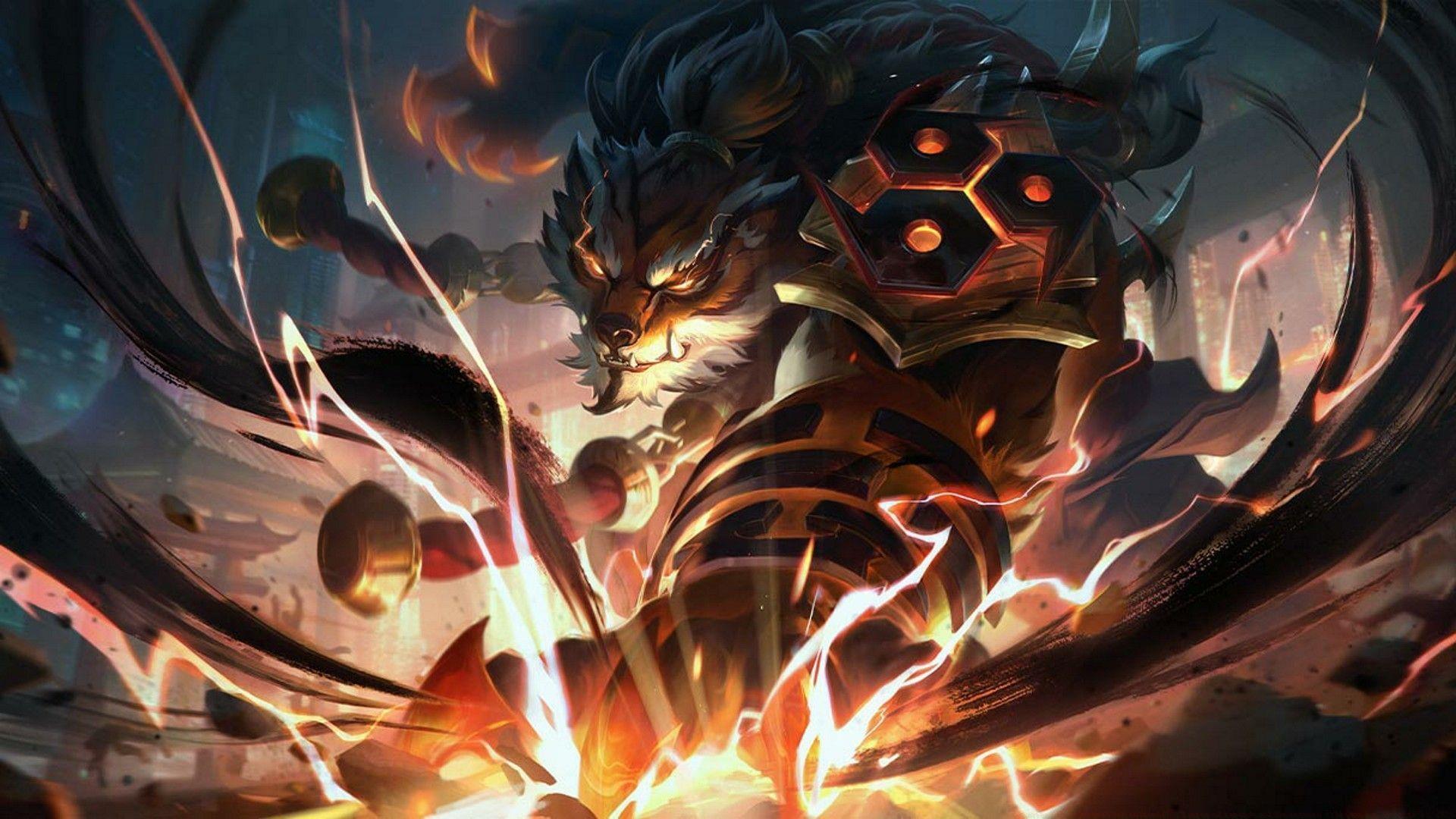 Inkshadow Volibear in League of Legends (Image via Riot Games)