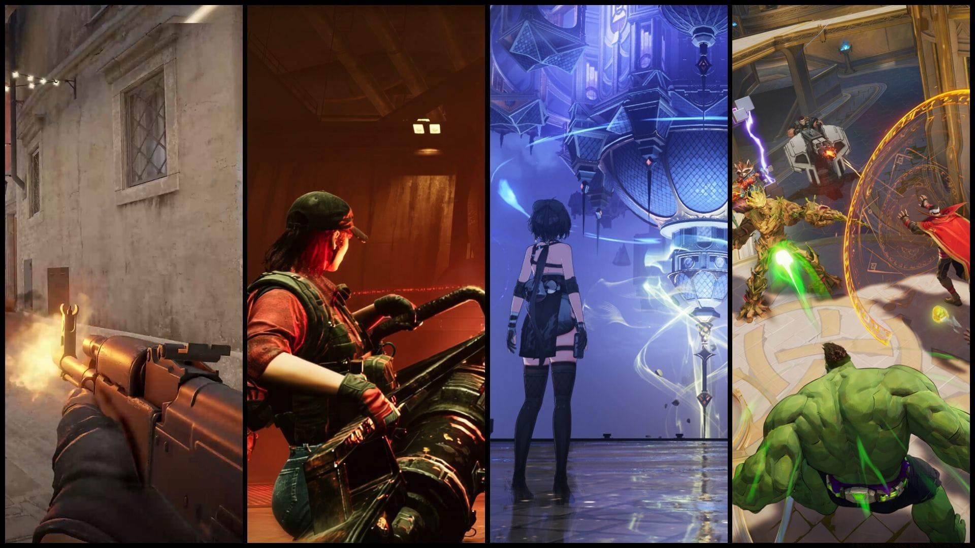 Best free-to-play titles on PC in May 2025 (Images via Starry Studio, KURO GAMES, Valve, NetEase Games)