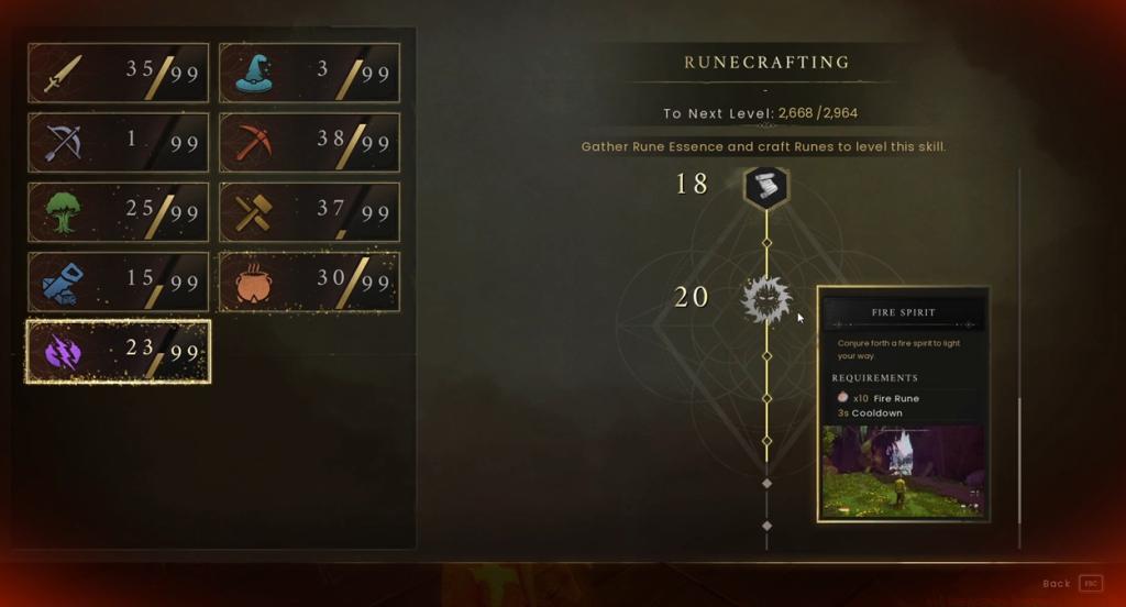 all Runecrafting skills in RuneScape DragonWilds