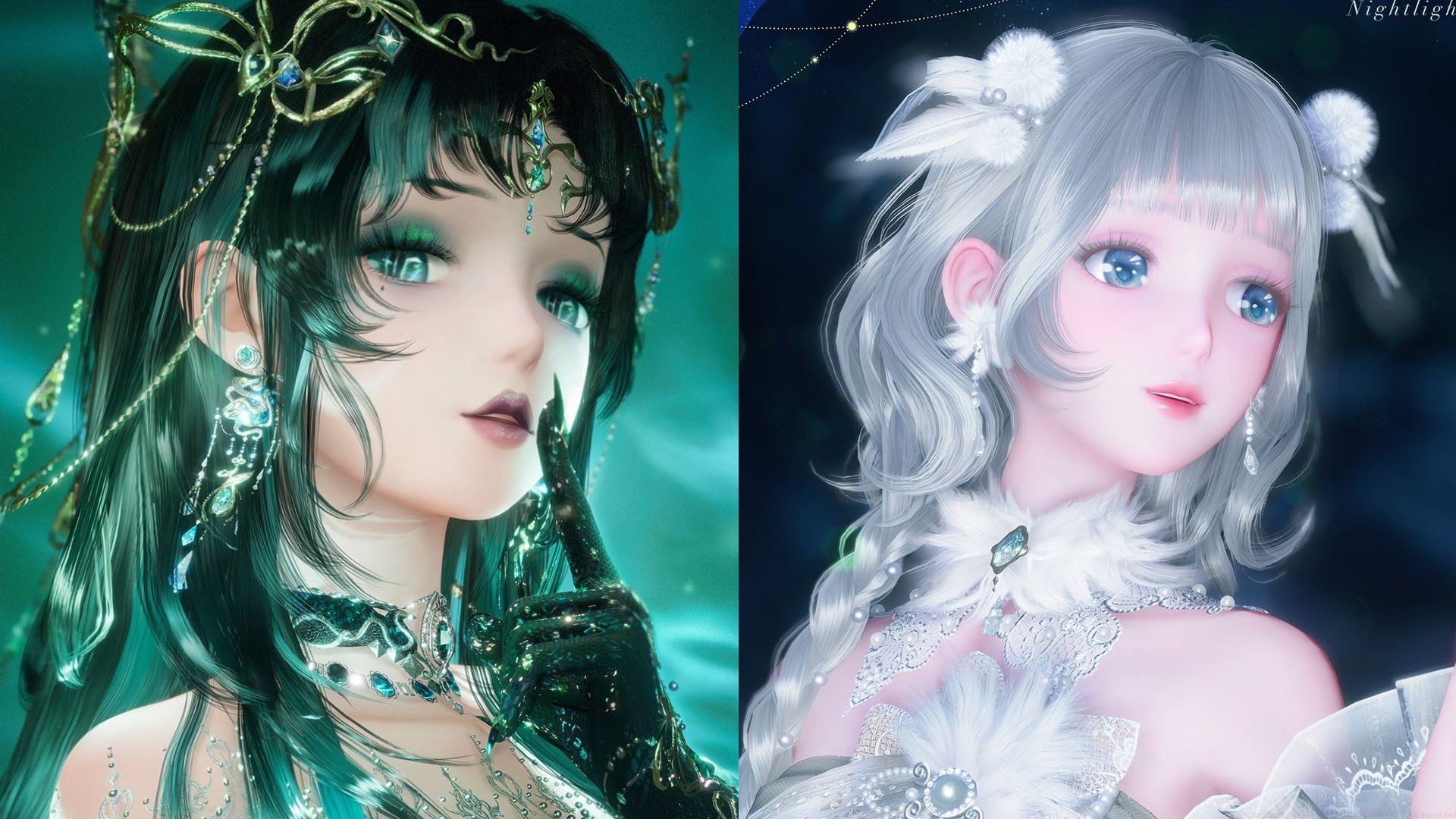 5-star outfit Tide of Tears and 4-star outfit Nightlight Whispers (Image via Infold Games)