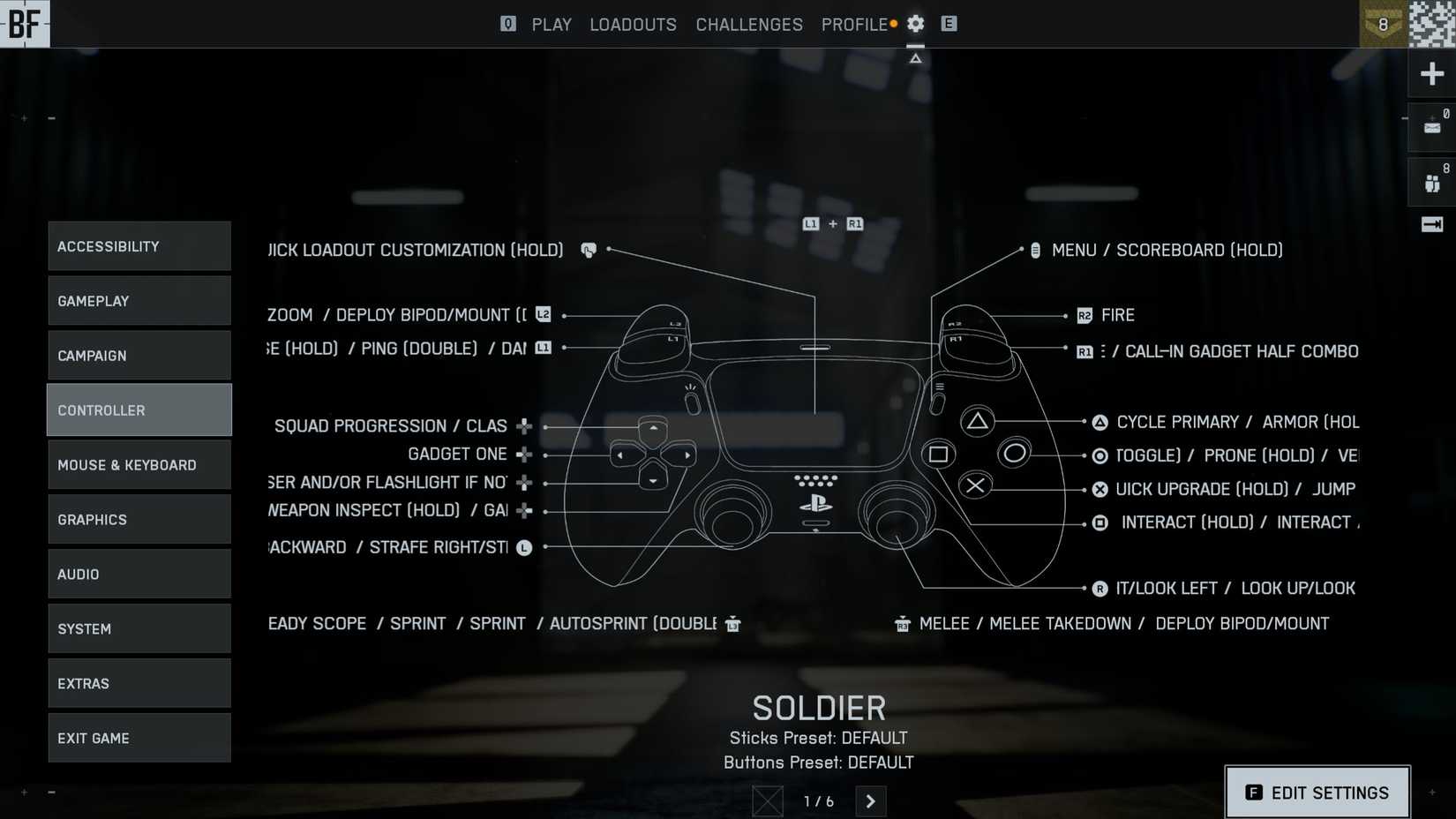 Battlefield 6 Controller Settings