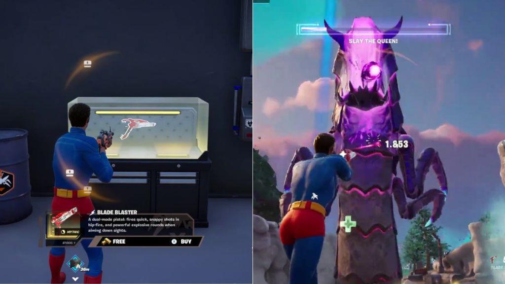 Fortnite Blade Blaster Bunker and Gameplay