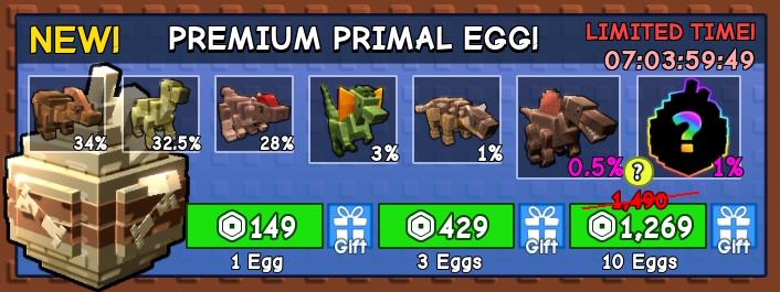 buy primal egg in grow a garden