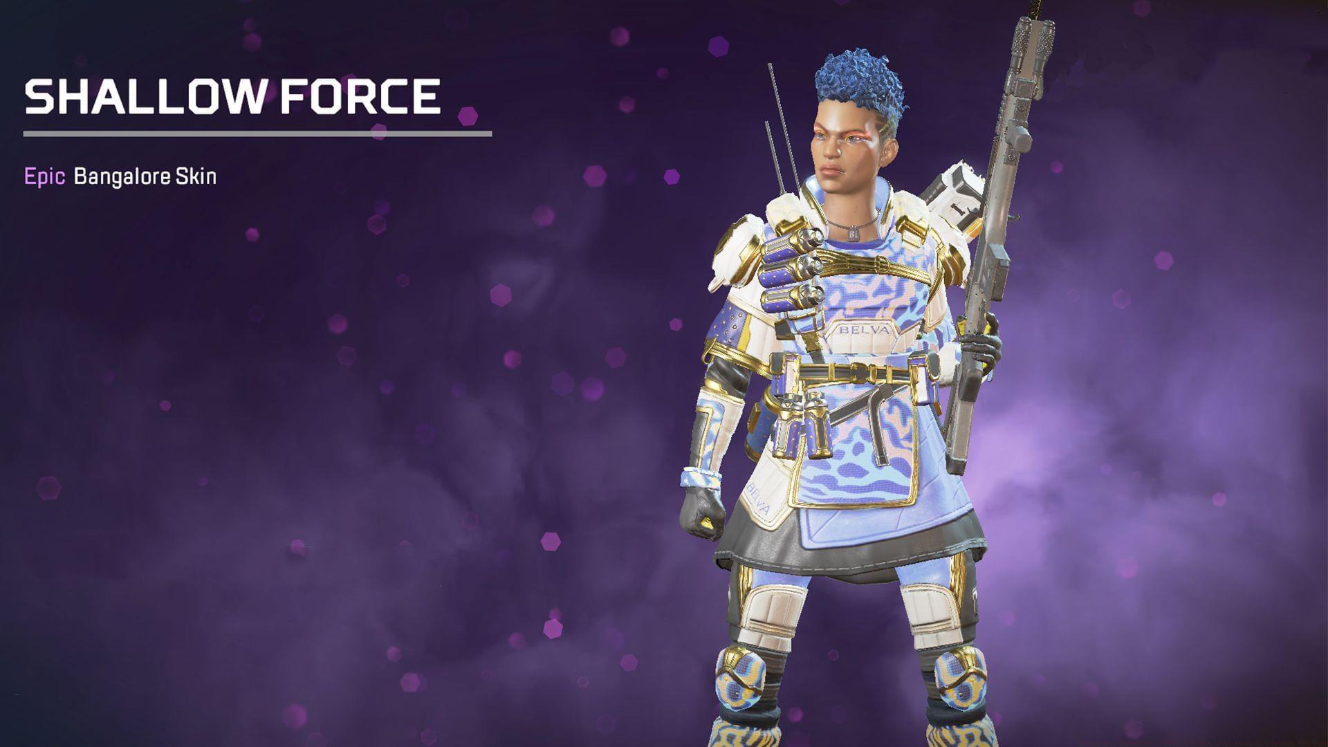Bangalore Shallow Force skin in Apex Legends (Image via Sportskeeda Gaming | EA)