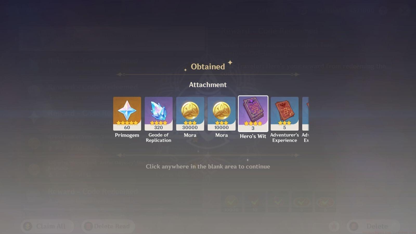 All active Luna III redeem codes