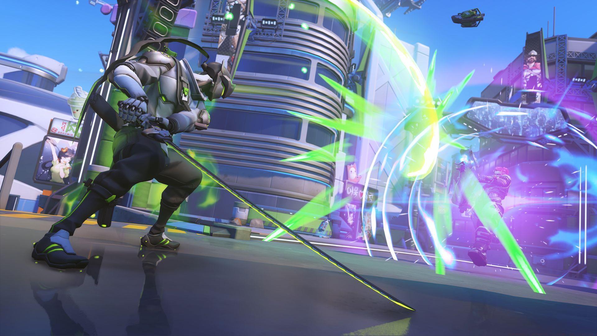 Best Genji build for Stadium (Image via Blizzard)