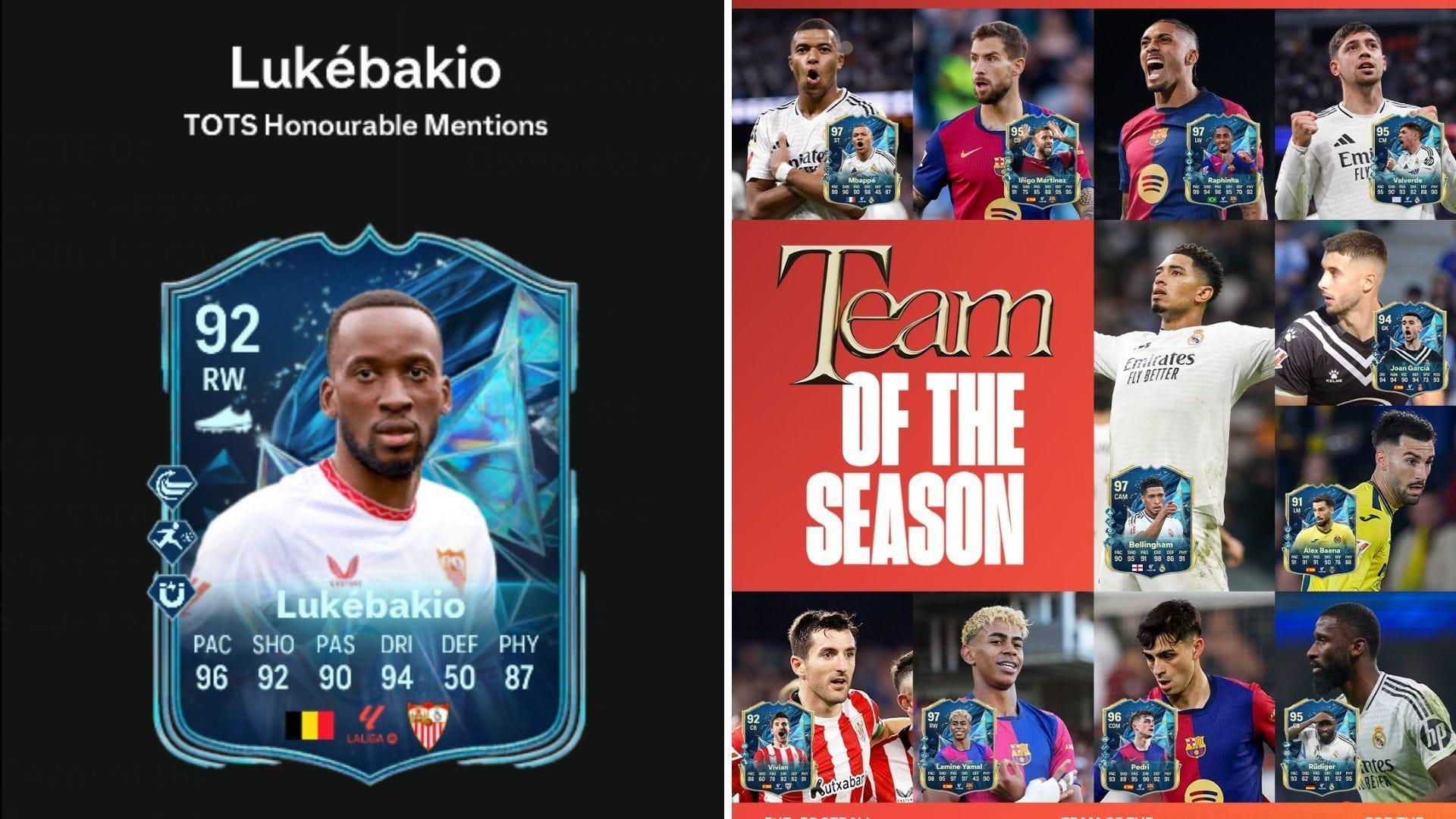 The latest Dodi Lukebakio TOTS objective is now live (Image via EA Sports || Sportskeeda Gaming)