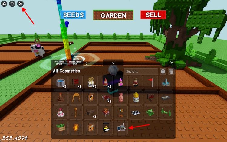 cooking kit in grow a garden