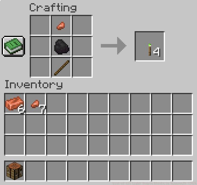 copper torch recipe minecraft