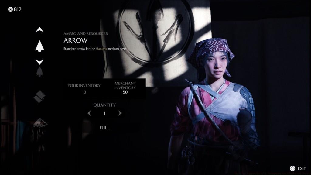 Crafting arrows in Ghost of Yotei