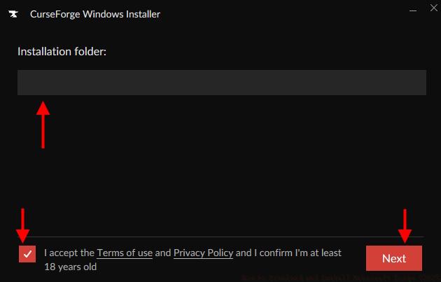 curseforge installation