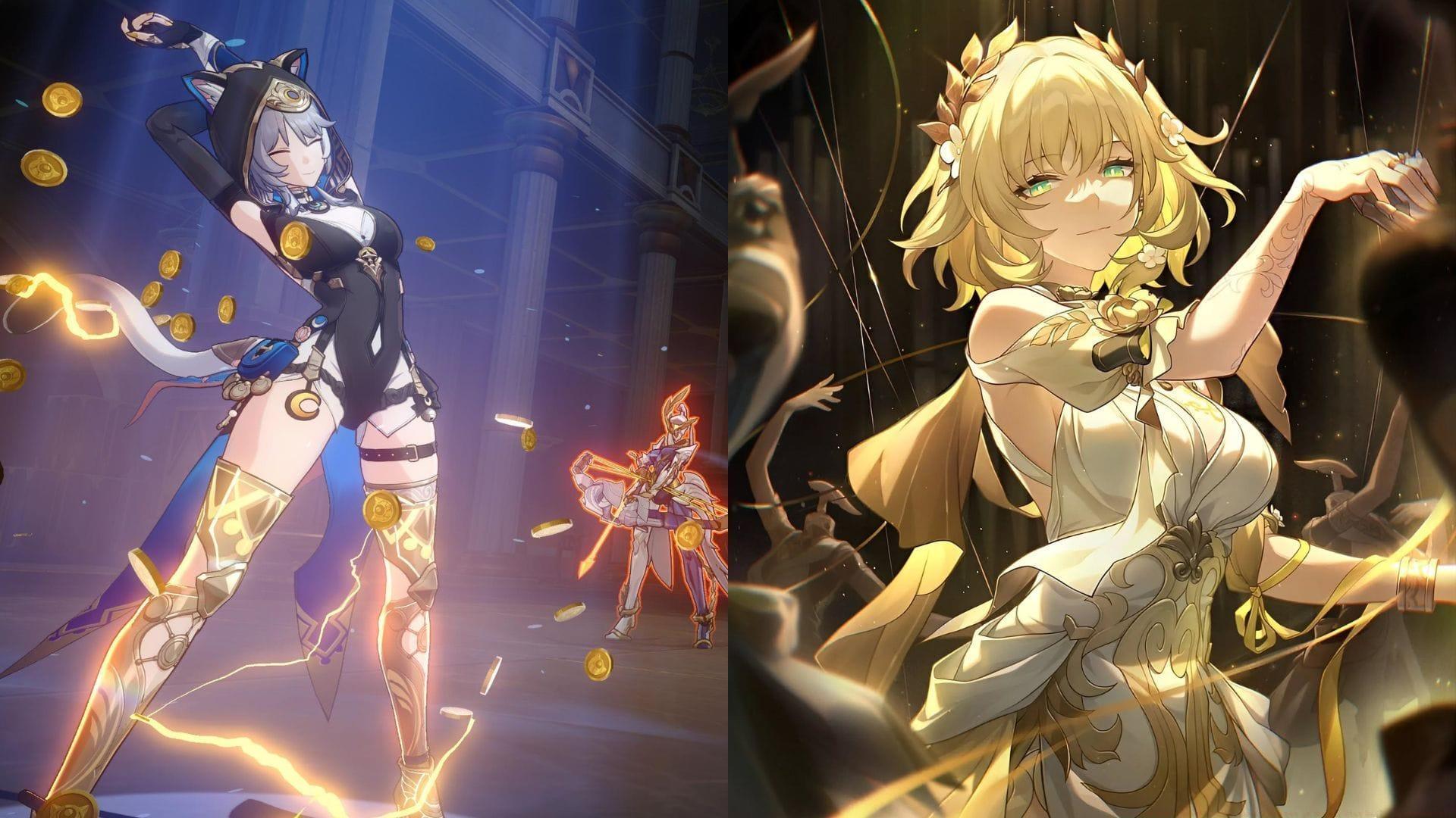 Cipher and Aglaea from Honkai Star Rail (Image via HoYoverse)