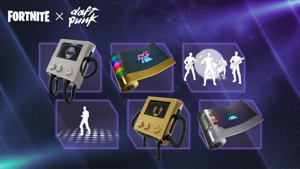 Fortnite Daft Punk Cosmetic pack