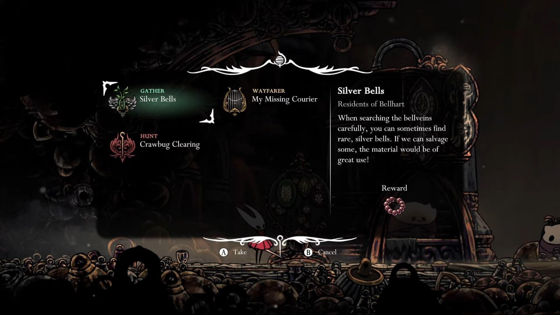 This guide will help you to to complete Silver Bells wish in Hollow Knight Silksong (Image via Team Cherry || YouTuber@/Kibbles Gaming)