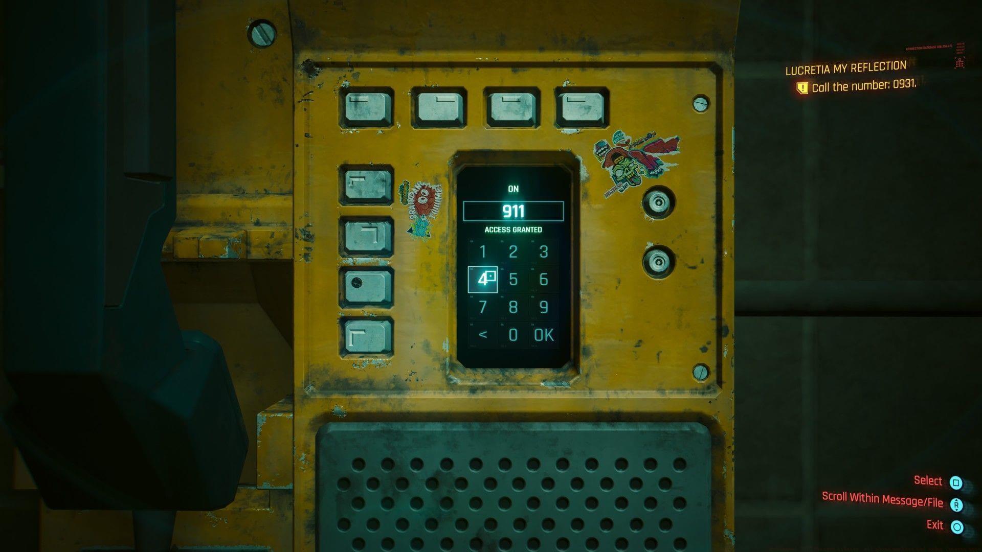 Captain Caliente phone codes in Phantom Liberty (Image via SK Gaming || CDPR)