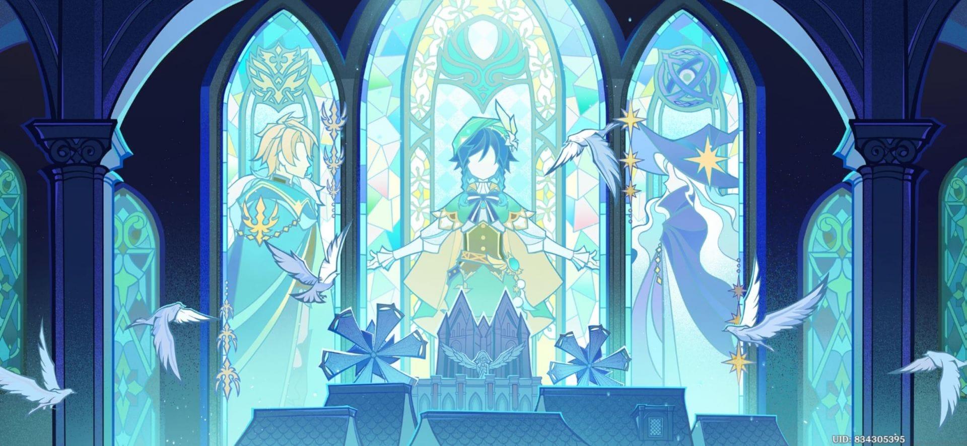 A Visual of the Tripartite Conference held between Varka, Barbatos, and the Hexenzirkel. (Image via HoYoverse)