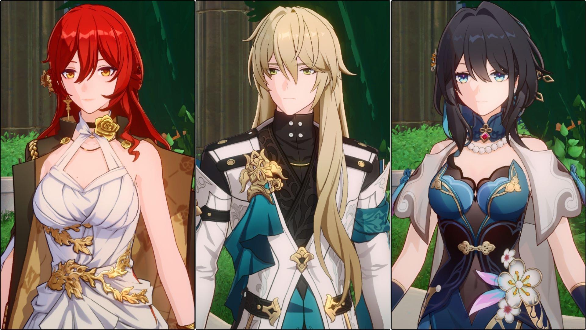 Himeko, Luocha, and Ruan Mei in Honkai Star Rail (Image via Sportskeeda Gaming || HoYoverse)