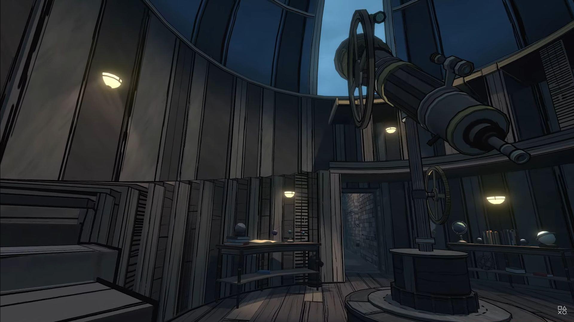 Blue Prince Observatory telescope guide (Image via Youtube.com/@PlayStation)