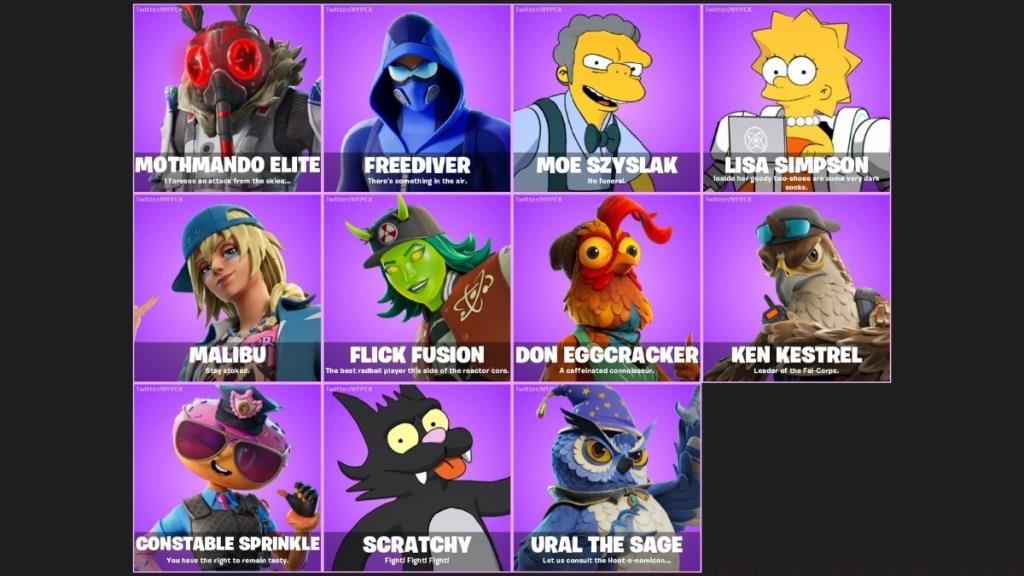 Fortnite New Skins Leaked 38.10