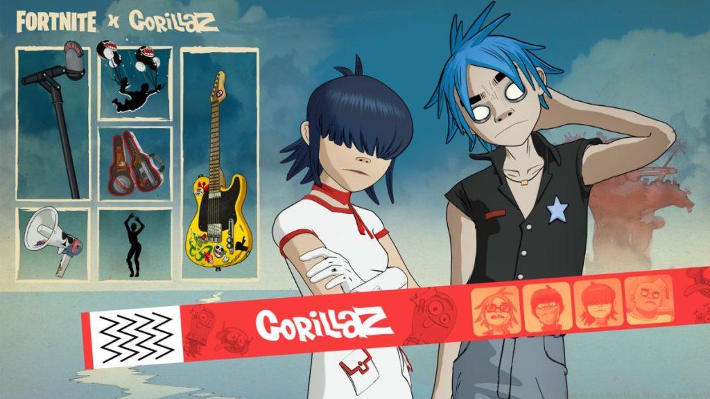 Fortnite Noodle and 2D skins