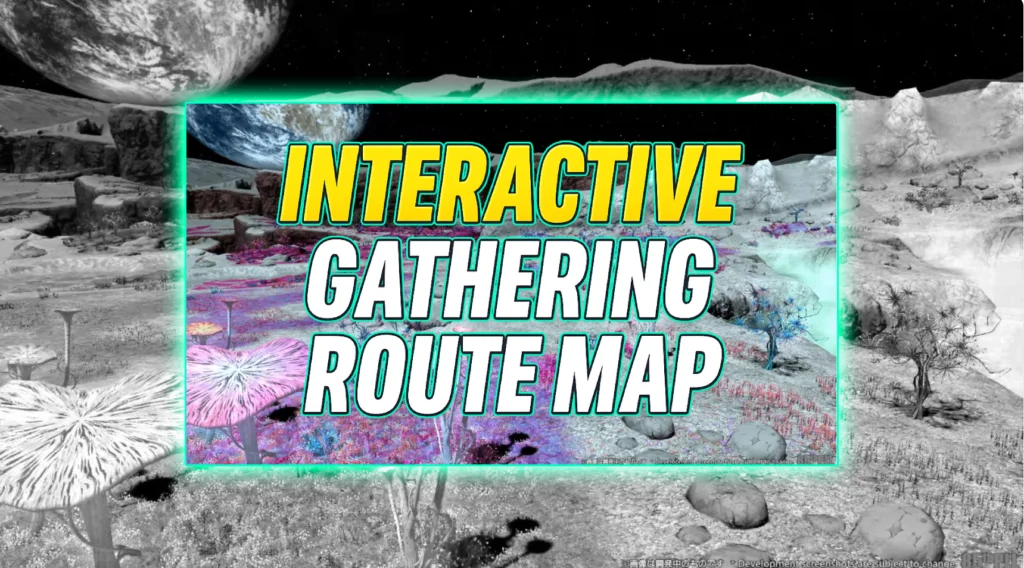 FFXIV Dawntrail Interactive Gathering Route Map (Patch 7.2)