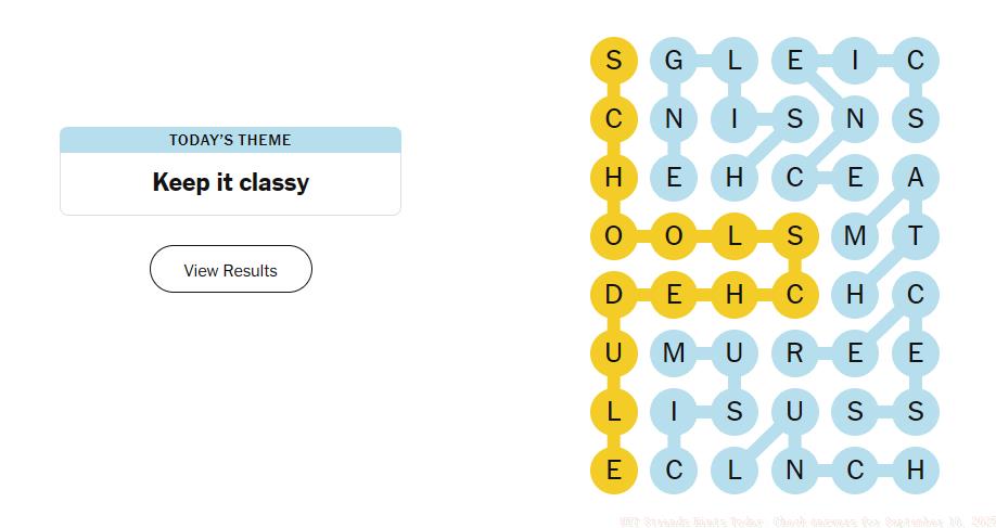 strands answers september 10 2025