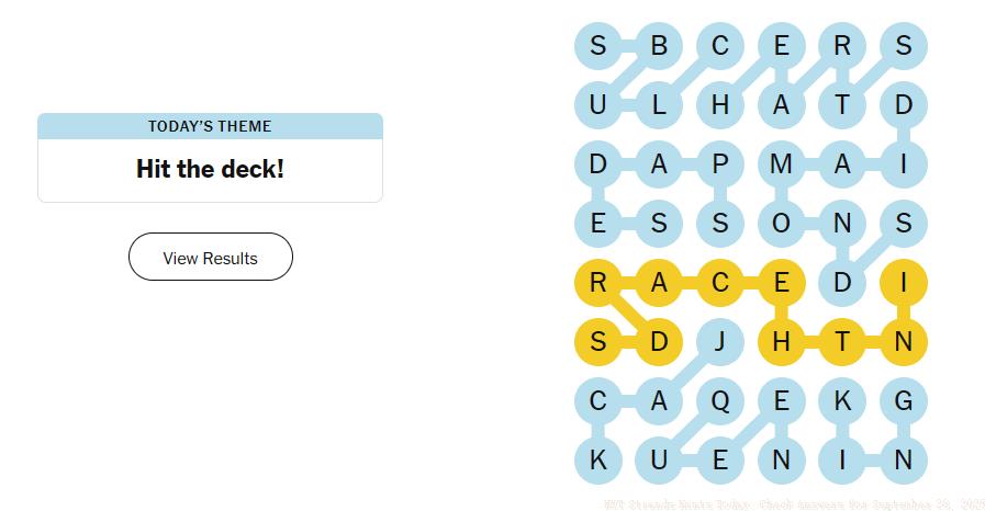 strands answer september 28 2025