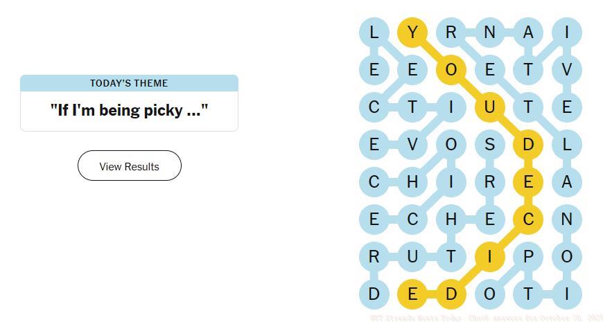 strands hint and answers october 30 2025