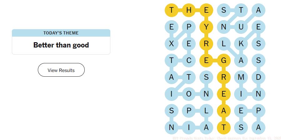 strands answer september 13