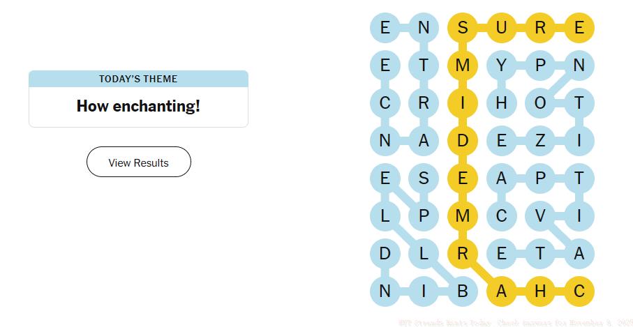 strands hint and answer november 9 2025