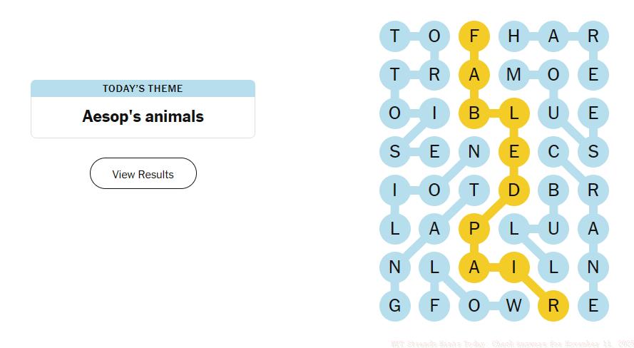 NYT Strands Hints Today: Check Answers for November 11, 2025