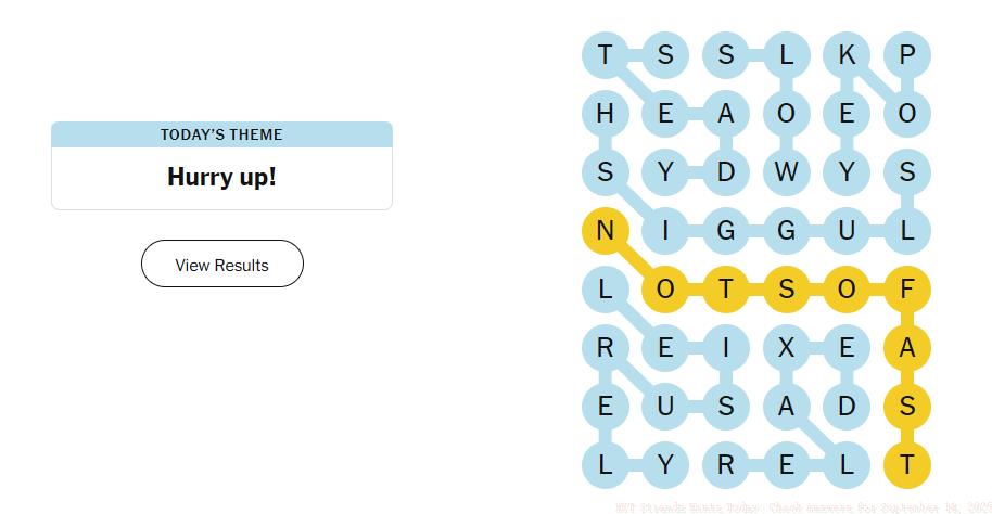 strands answer september 14 2025