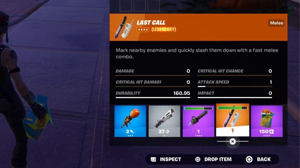 Last Call Mythic Item Description Fortnite