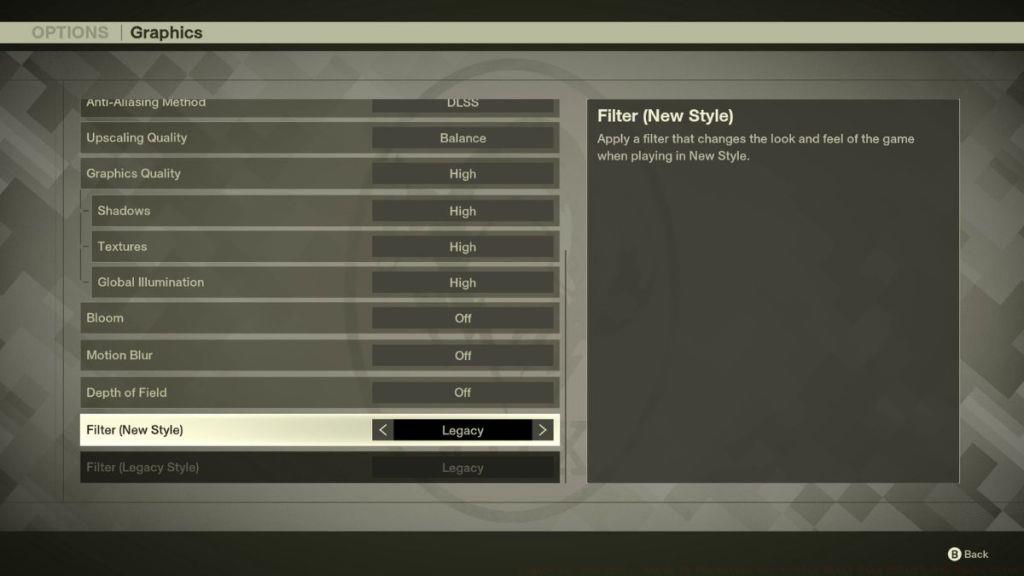 Metal Gear Solid Delta Filters