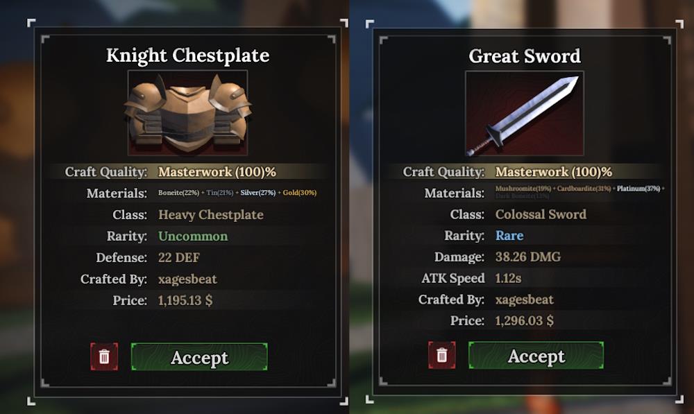 money make fast armor and weapons The Forge