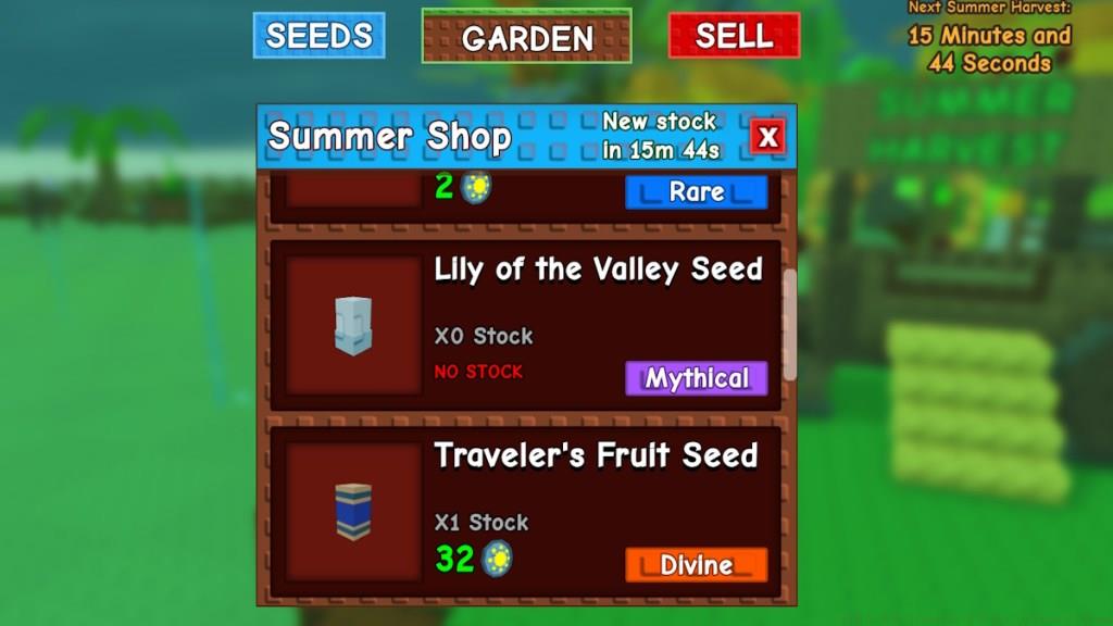 purchase Travelers fruit in GAG