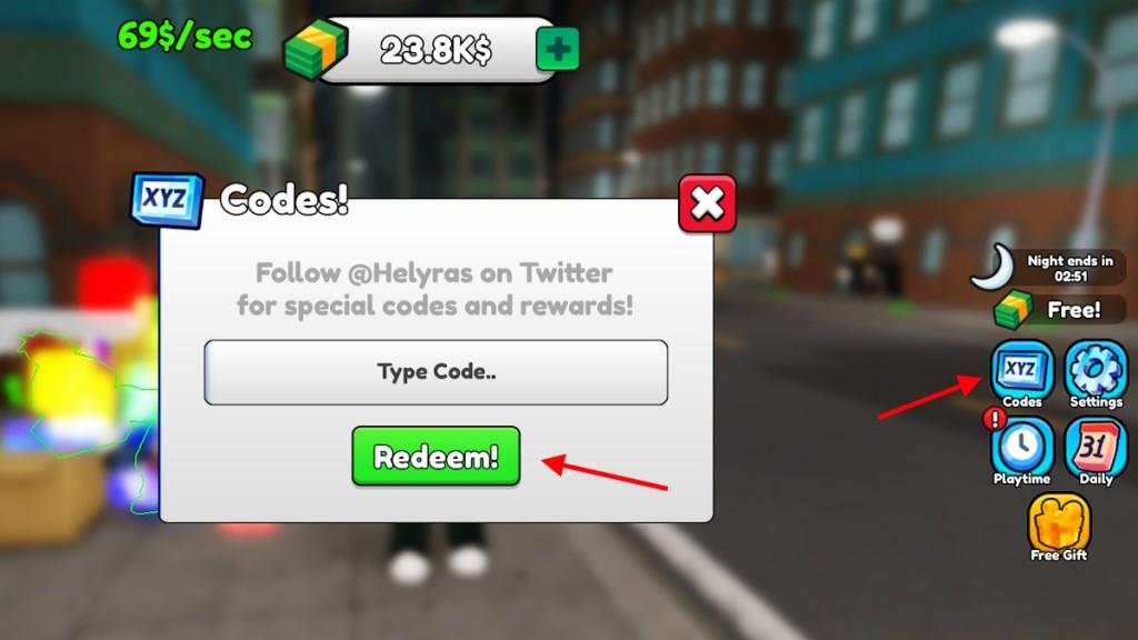 Strategic Be a Beggar code redemption interface