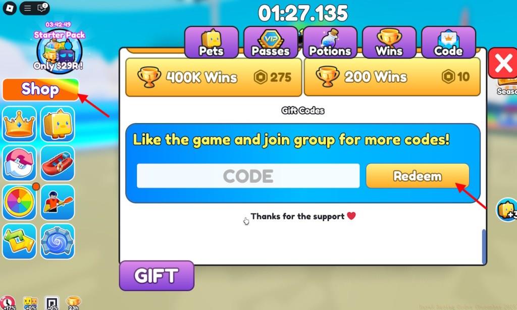 redeem Kayak Racing codes