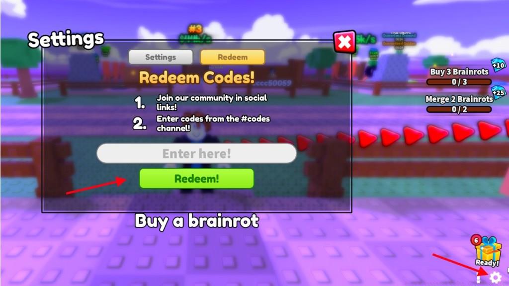 redeem Race a Brainrot codes